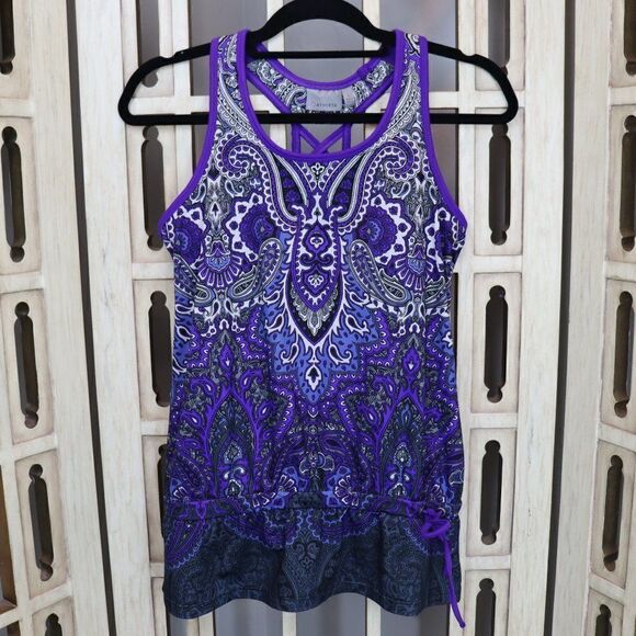 Athleta Tic Tac Toe Paisley Tank - Picture 1 of 6